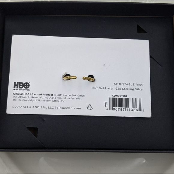 Alex and Ani GOT 14kt Gold Lannister Signet Ring - Picture 7 of 9